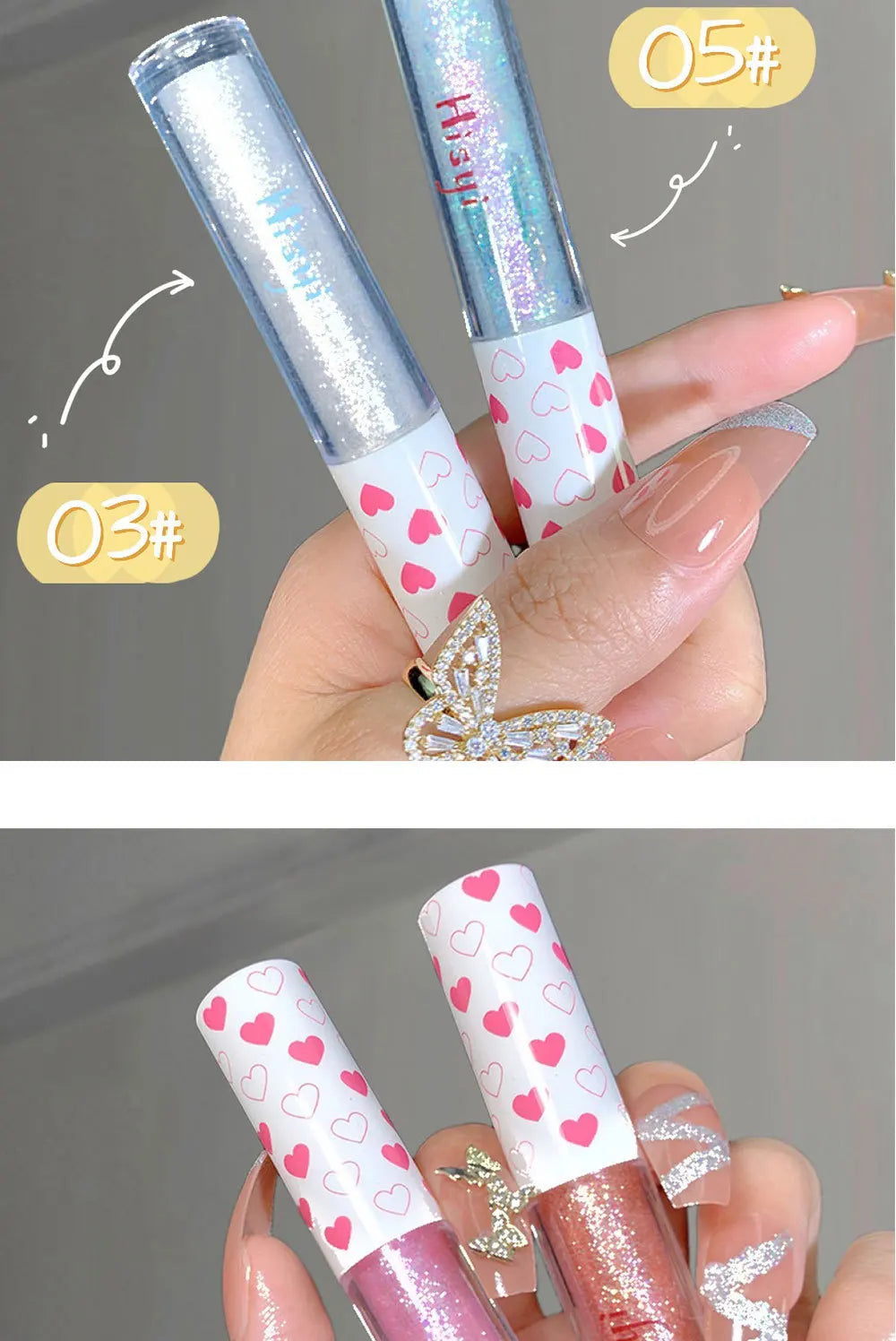 6 Colors Glitter Liquid Eyeshadow
