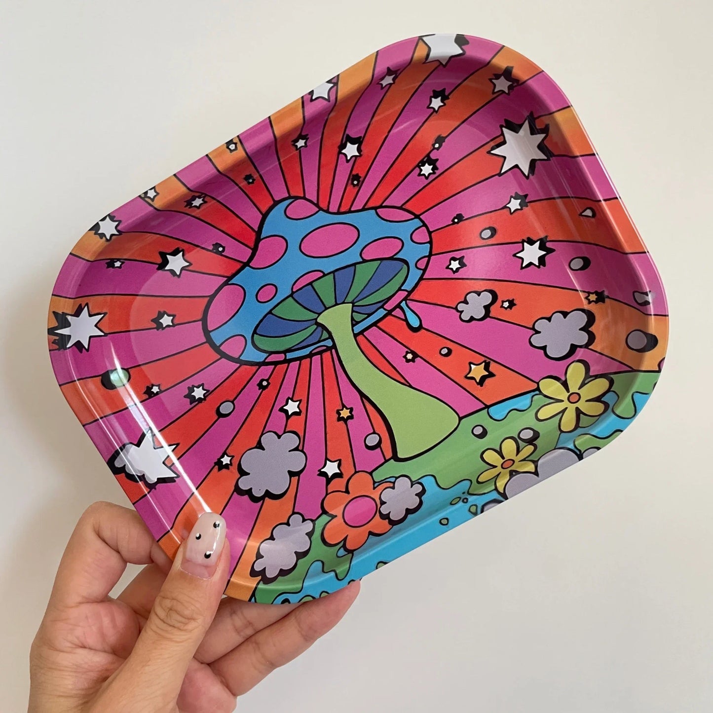 7×5.5 Inch Portable Rolling Tray