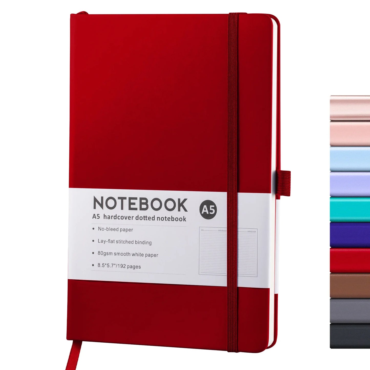 A5/A6 Strap Notebook – Sketchbook, Journal & Writing Pad for School or Office