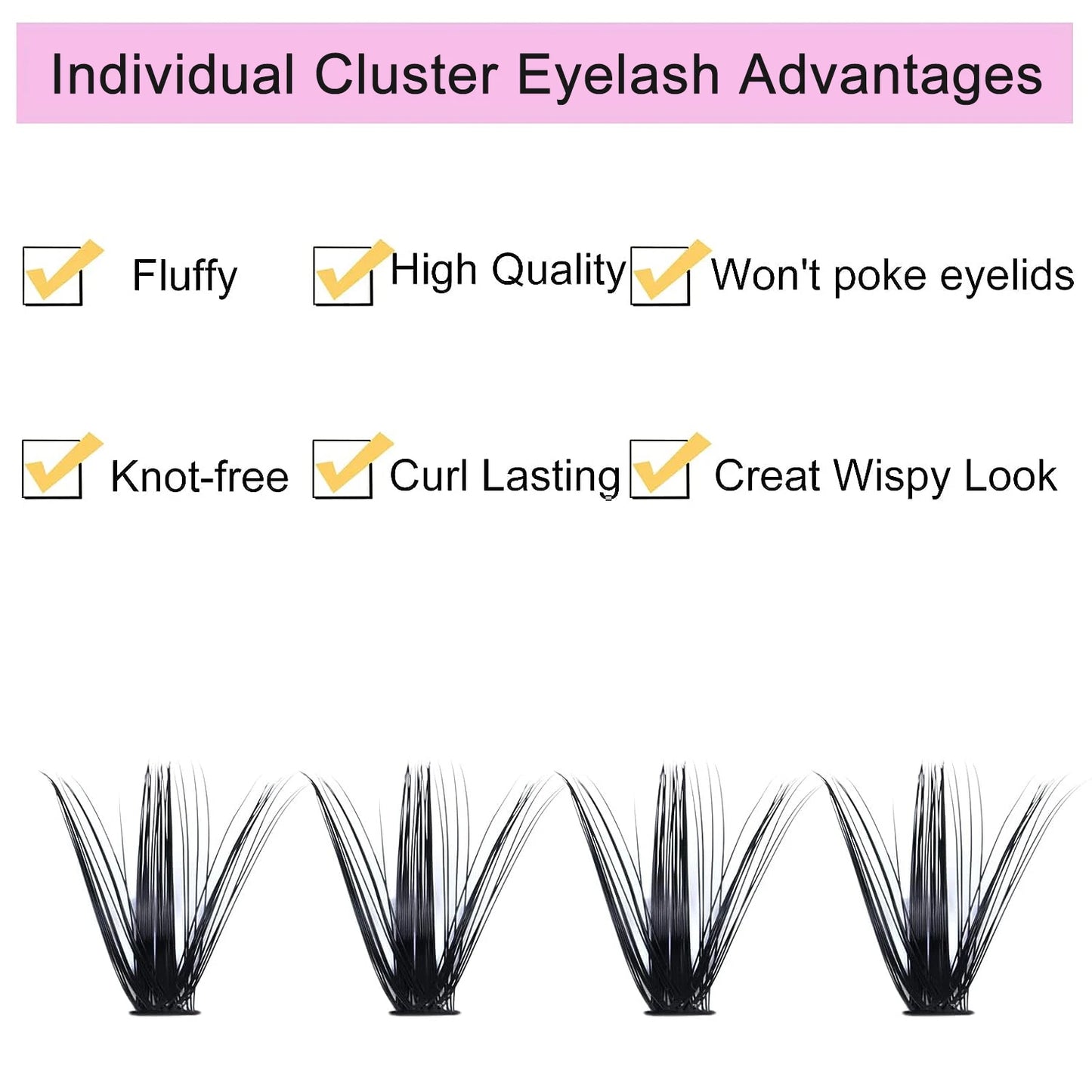 240PCS DIY Lash Cluster Extension Kit – Salon Look, At-Home Ease