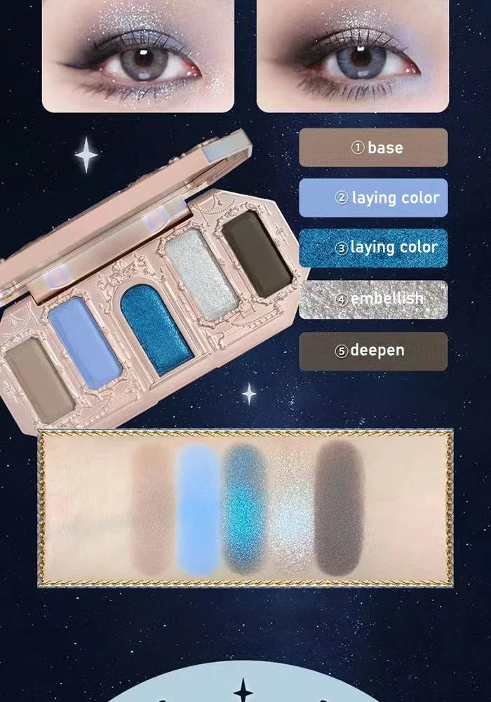 Flower Knows Moonlight Mermaid Eyeshadow Palette – 8 Magical Shades to Mesmerize