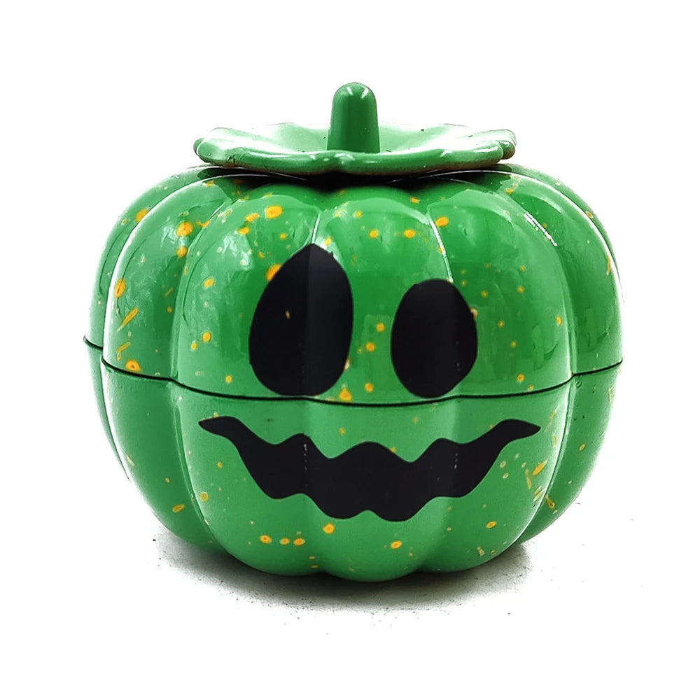 Pumpkin Spice Grinder – 3-Layer Metal Herb Grinder for Kitchen & Holiday Use