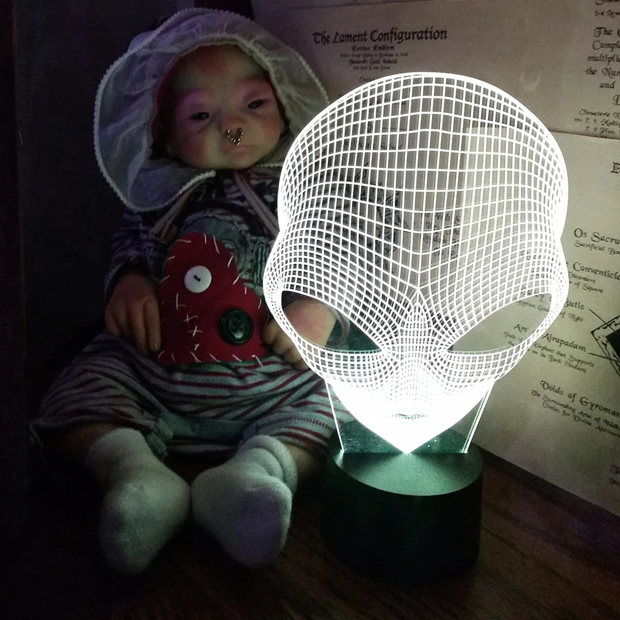 3D Illusion Alien Lamp – Color Changing Night Light