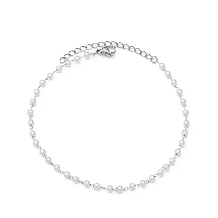 Boho Drop Anklet – Women’s Gold Stainless Steel Wedding & Aesthetic Jewelry (20+5cm)