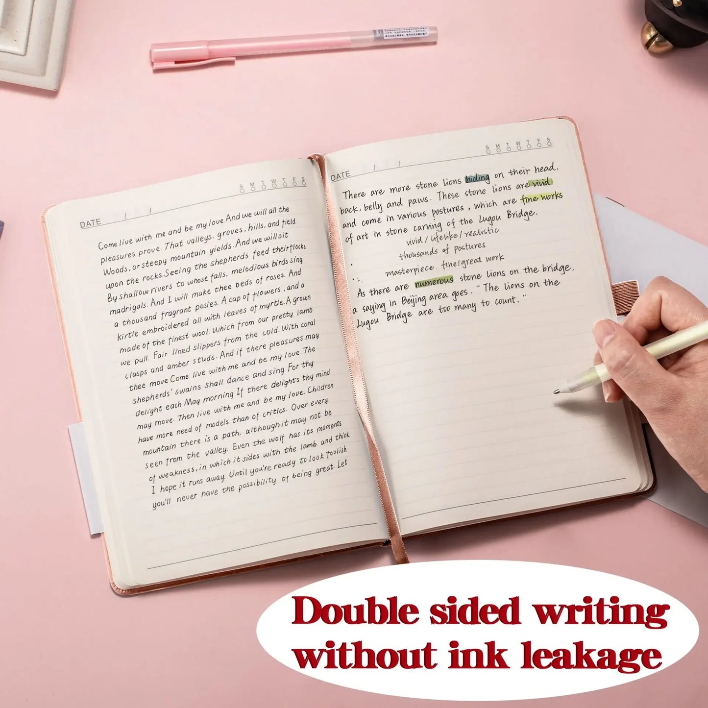 A5/A6 Strap Notebook – Sketchbook, Journal & Writing Pad for School or Office