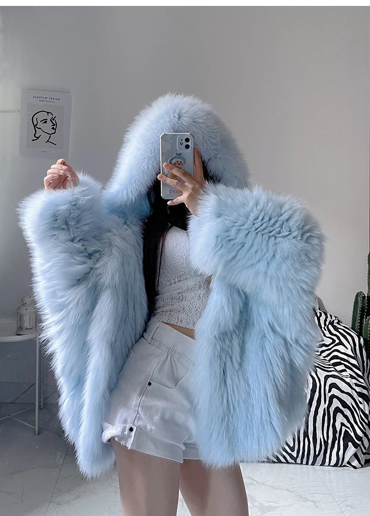 Lautaro Shaggy Faux Fur Jacket β Cozy Luxe With a Statement Twist