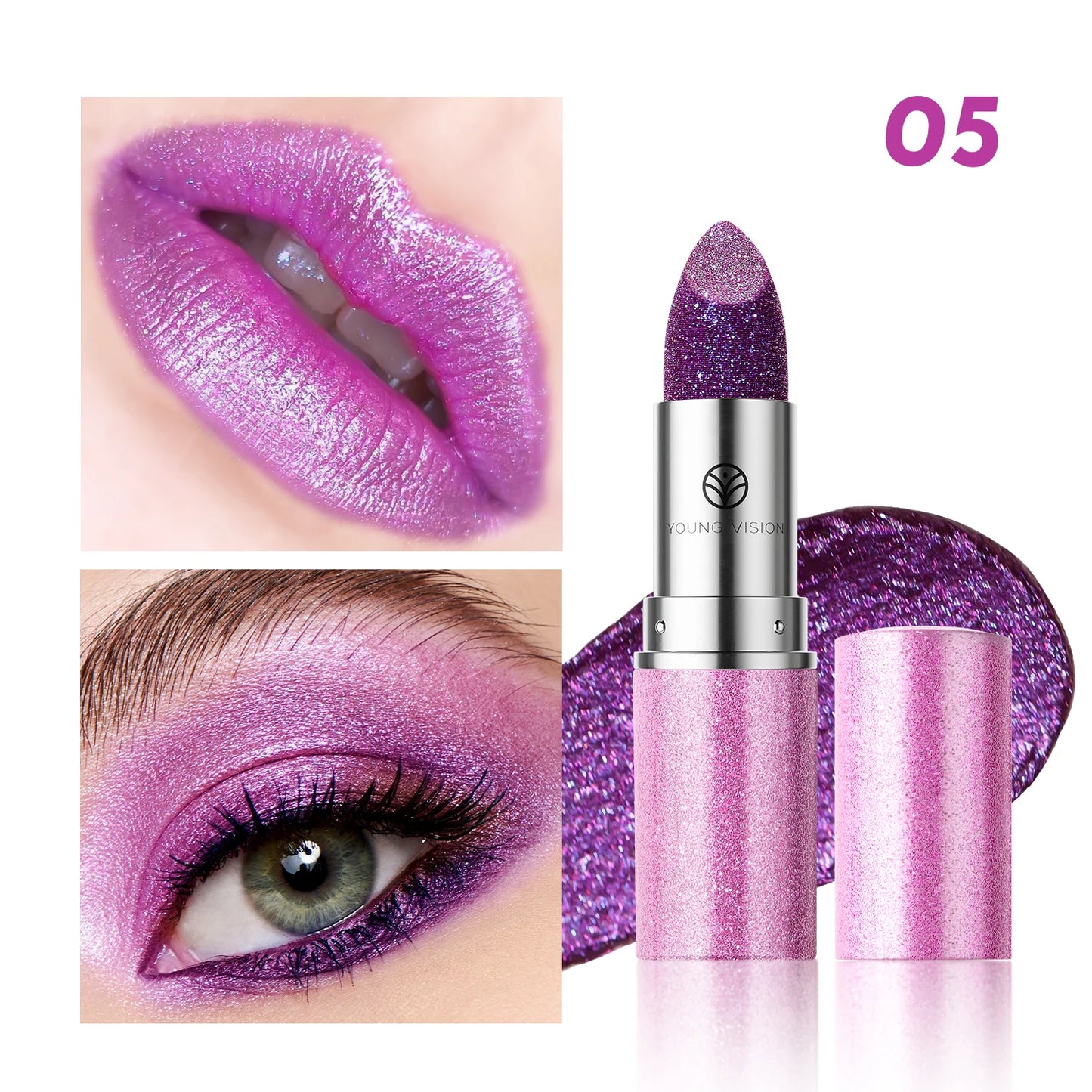 YOUNG VISION Color-Changing Pearl Lipstick – Flash, Glow & Go!