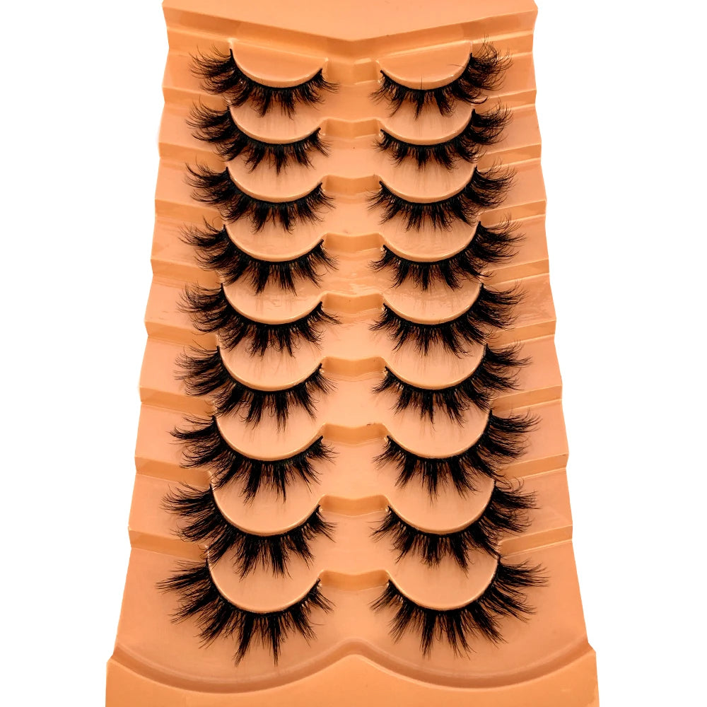 3D Mink-Effect False Eyelash Set – Soft, Fluffy & Full of Volume