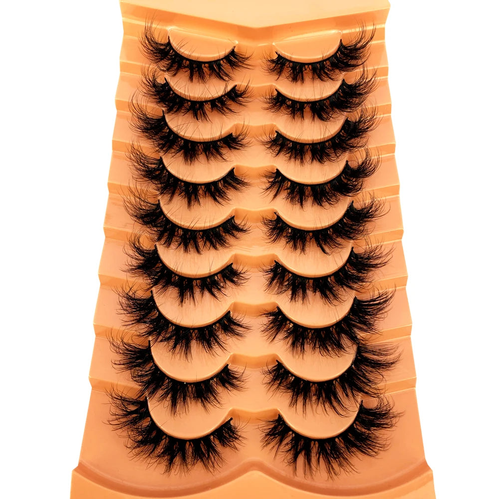 3D Mink-Effect False Eyelash Set – Soft, Fluffy & Full of Volume