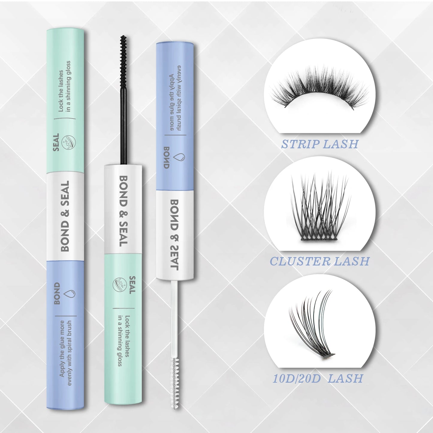 Lash Bond & Seal (10ml) – Waterproof, Long-Lasting & Latex-Free Glue for Cluster Lashes