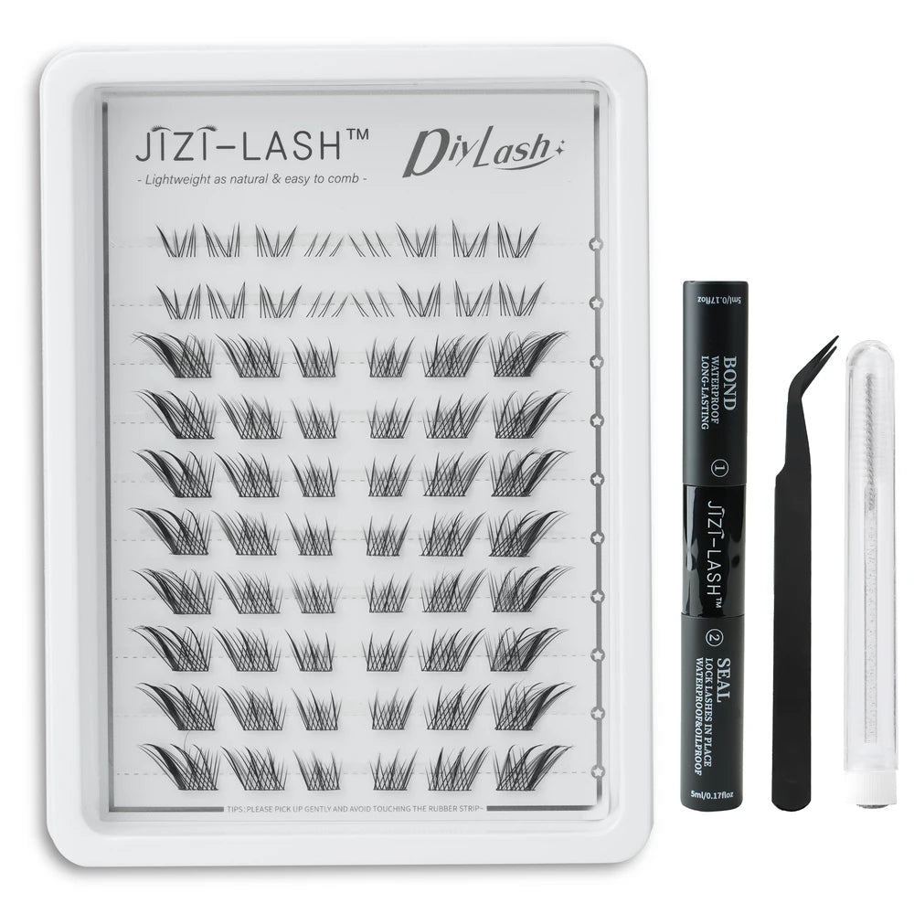 Individual Cluster Eyelashes – C Curl, 3D Mink Style, Wispy & Fluffy