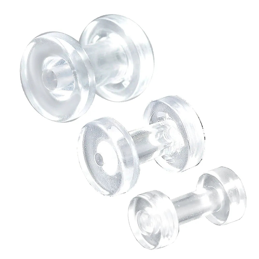 Dark Blue Colored Acrylic Screw Ear Plugs & Tunnels – 1 Pair (2–24mm)