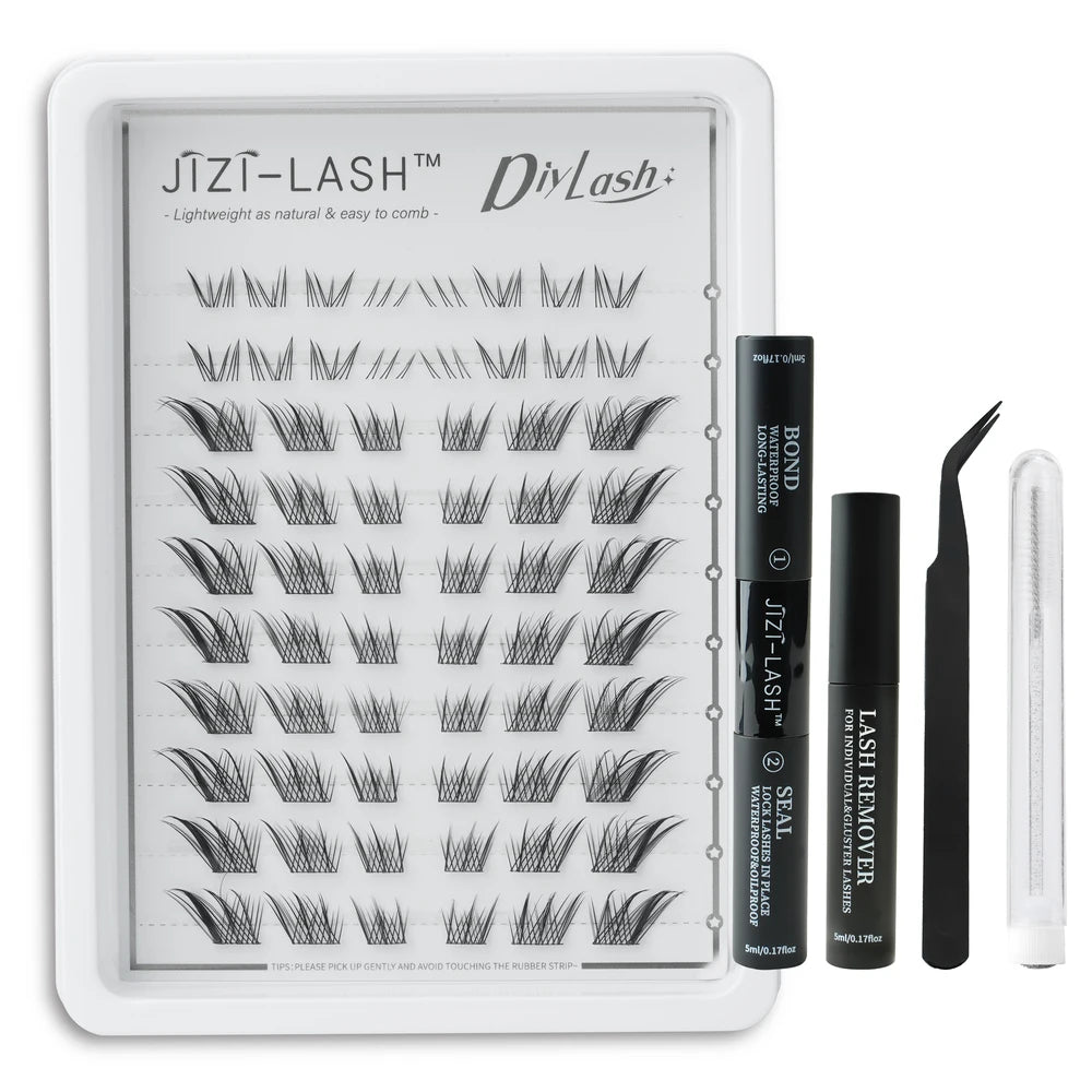 Individual Cluster Eyelashes – C Curl, 3D Mink Style, Wispy & Fluffy