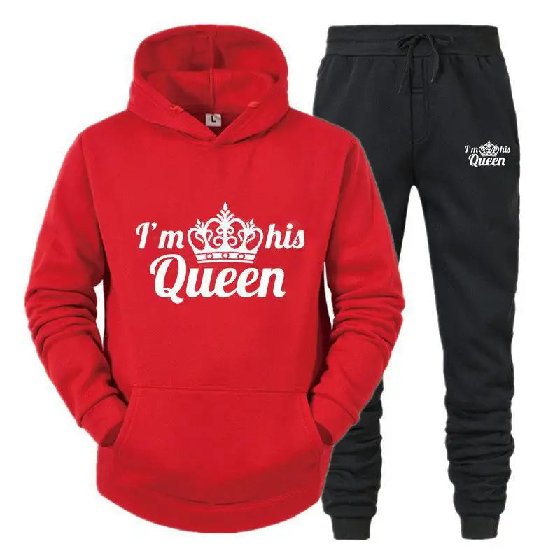 Women’s Queen Tracksuit – 2-Piece Hoodie & Sweatpants Set