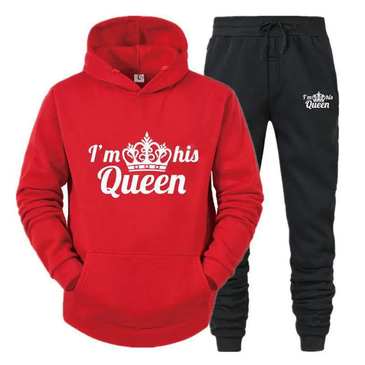 Women’s Queen Tracksuit – 2-Piece Hoodie & Sweatpants Set