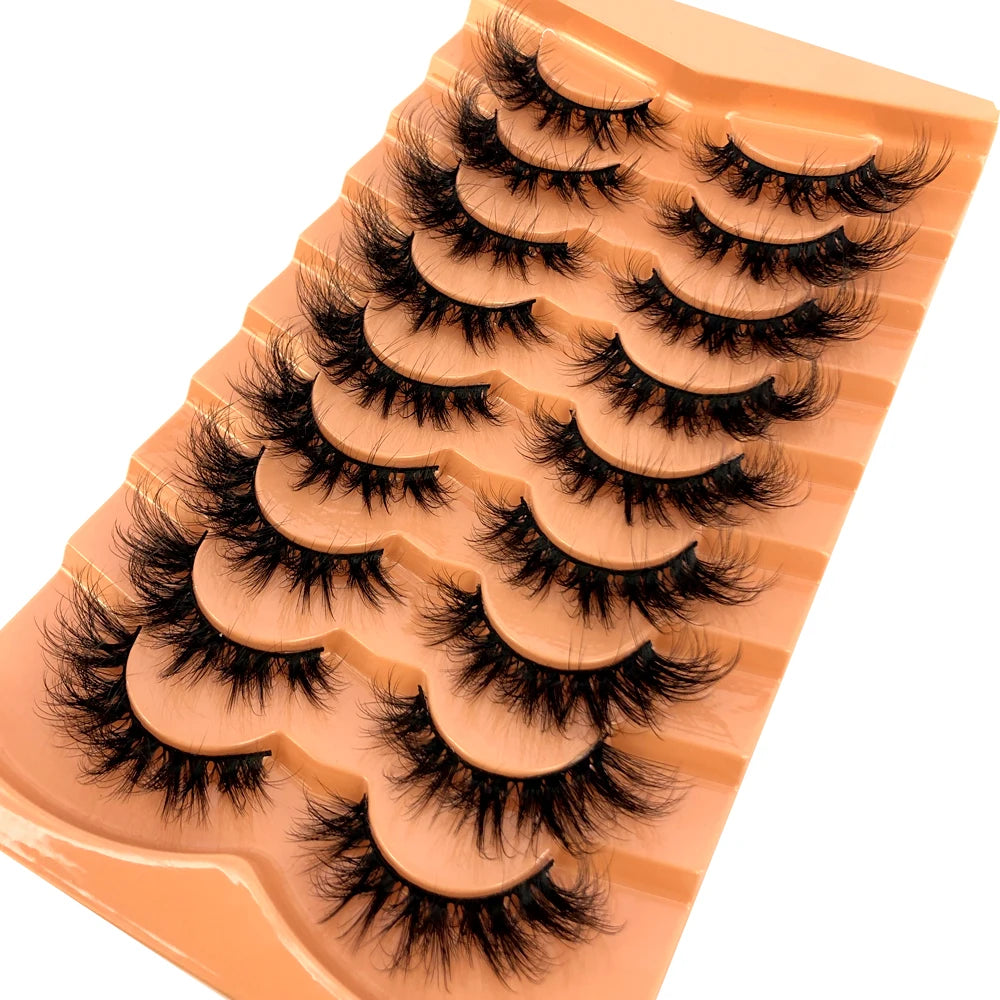 3D Mink-Effect False Eyelash Set – Soft, Fluffy & Full of Volume