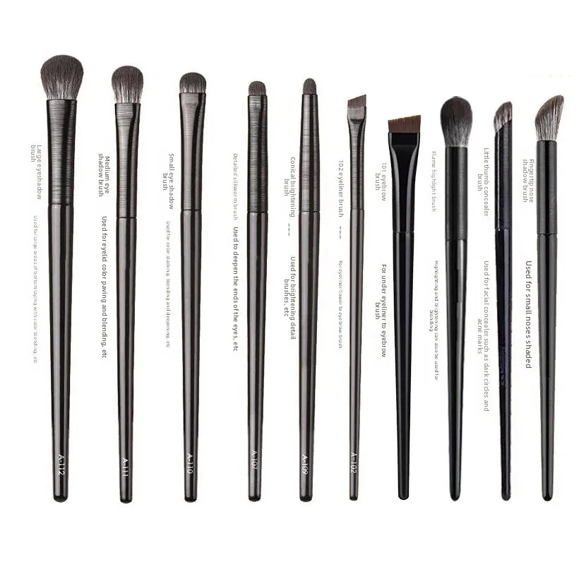 Professional Makeup Brush Set – Natural Fiber Brushes for Face & Eyes (6–10pcs)