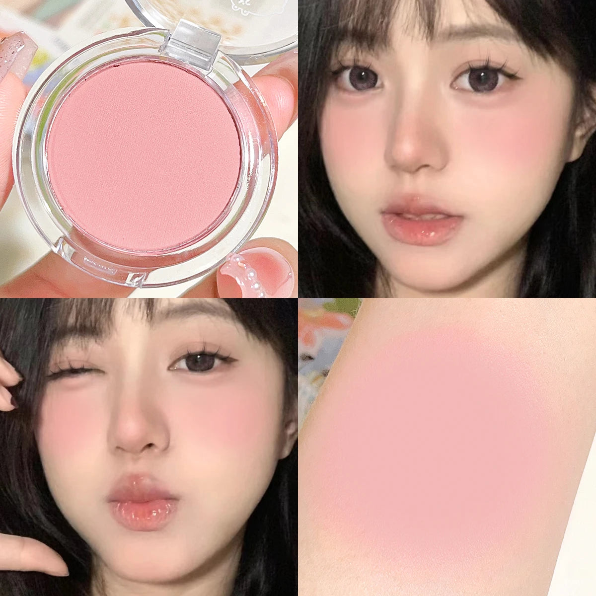 Monochrome Matte Blush – Natural Finish & Soft Glow