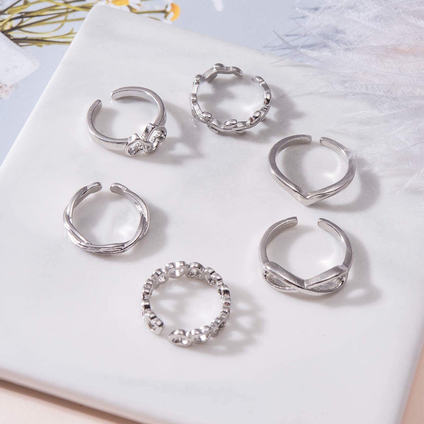 Adjustable Toe Ring Set – 7/10/12pcs Gold & Silver Summer Jewelry