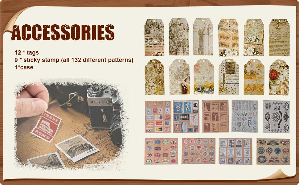 Our Adventure Book – 146-Page Retro Travel Diary & DIY Photo Album Scrapbook