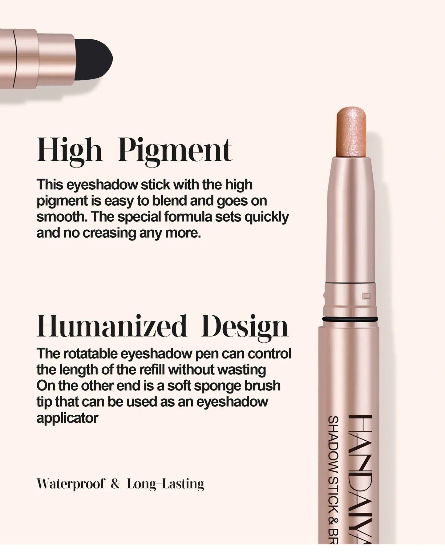 Shimmer Eye Shadow Stick – Creamy Highlight for Lids & More