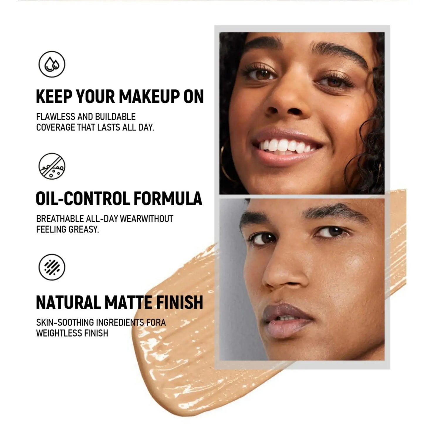 Matte Liquid Concealer – Long-Lasting, Oil-Control & Full Coverage (10ml)