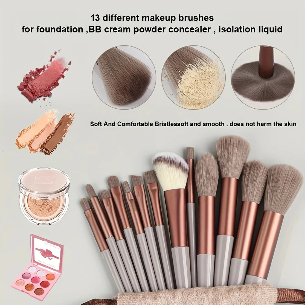 Professional Makeup Brush Set – 13pcs / 33pcs with Sponges & Tools