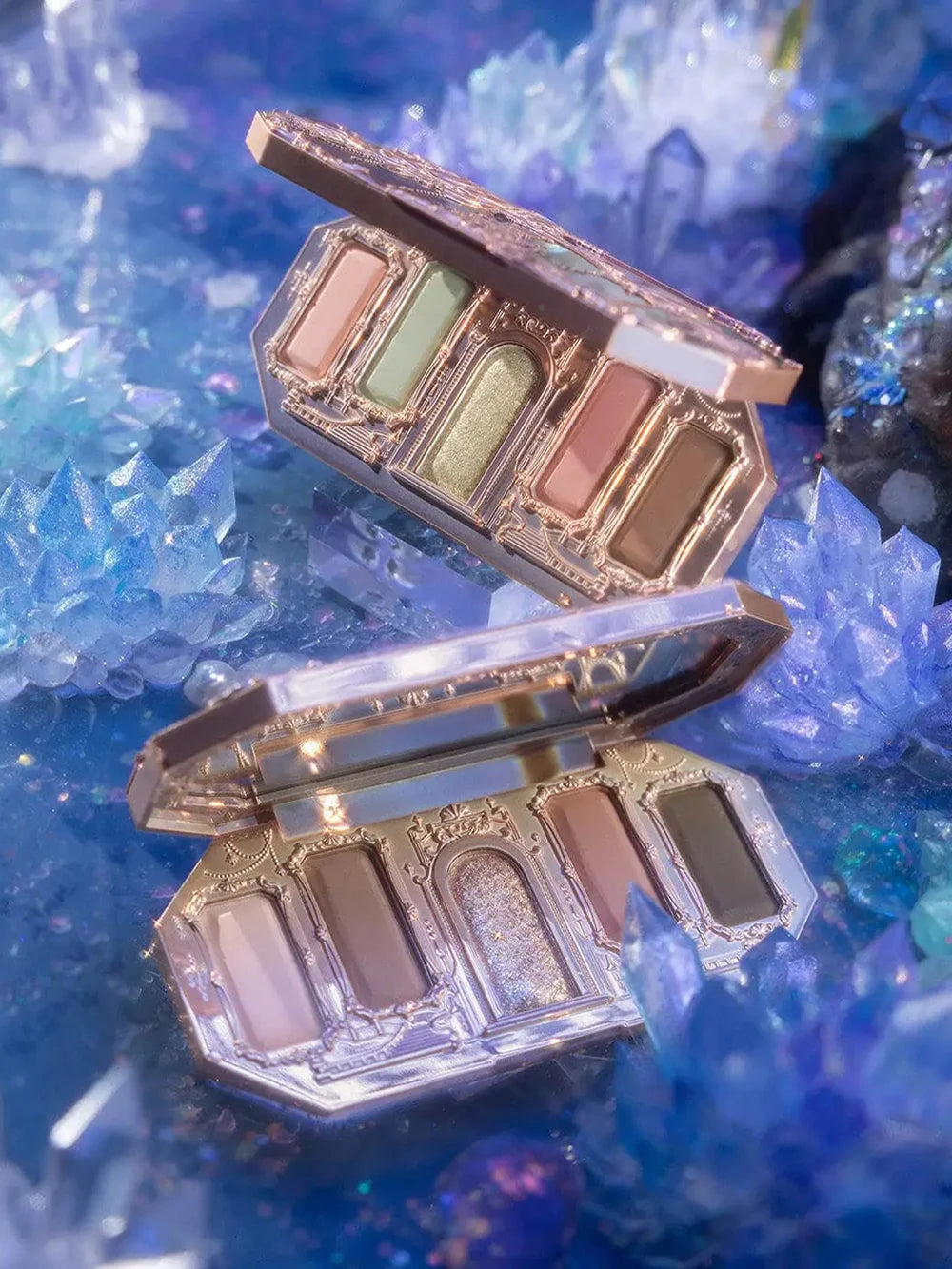 6-Color Diamond Shiny Highlighter Palette – Contour, Brighten & Glow