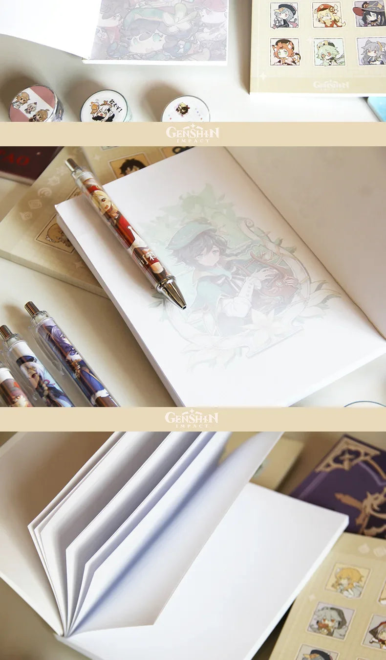 Genshin Impact Mona Notebook – Student Stationery, Cosplay Prop & Collector’s Gift