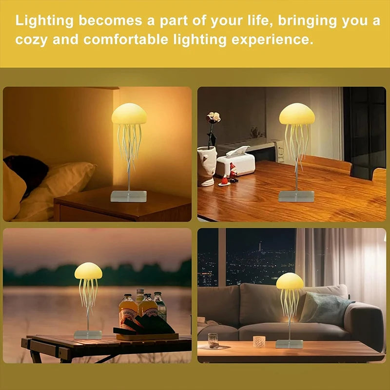 LED Jellyfish Lamp with 9 Tentacles – Colour Gradient Light Effects & Remote Control