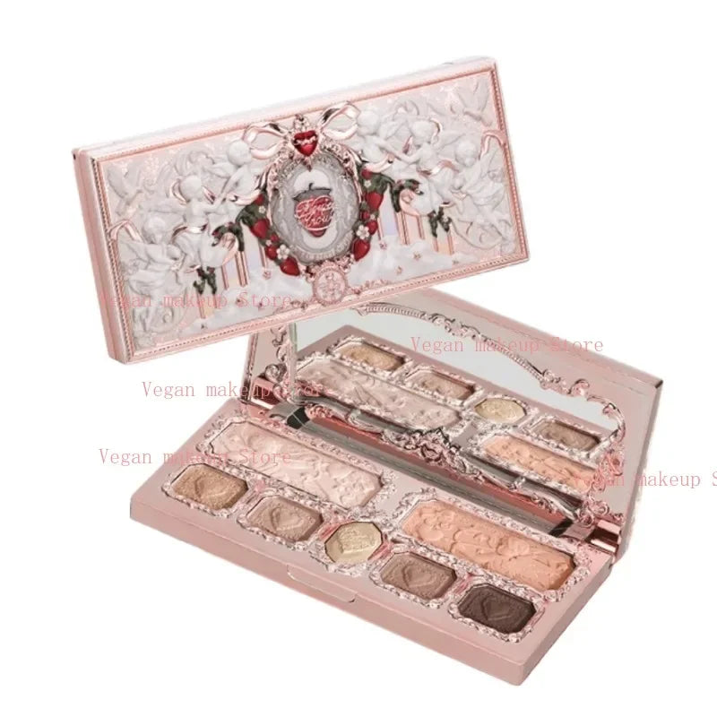 FlowerKnows Strawberry Cupid Complexion Palette โ Blush, Glow, & Radiate Romance
