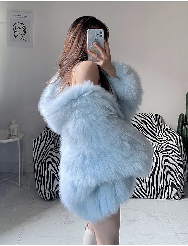 Lautaro Shaggy Faux Fur Jacket β Cozy Luxe With a Statement Twist
