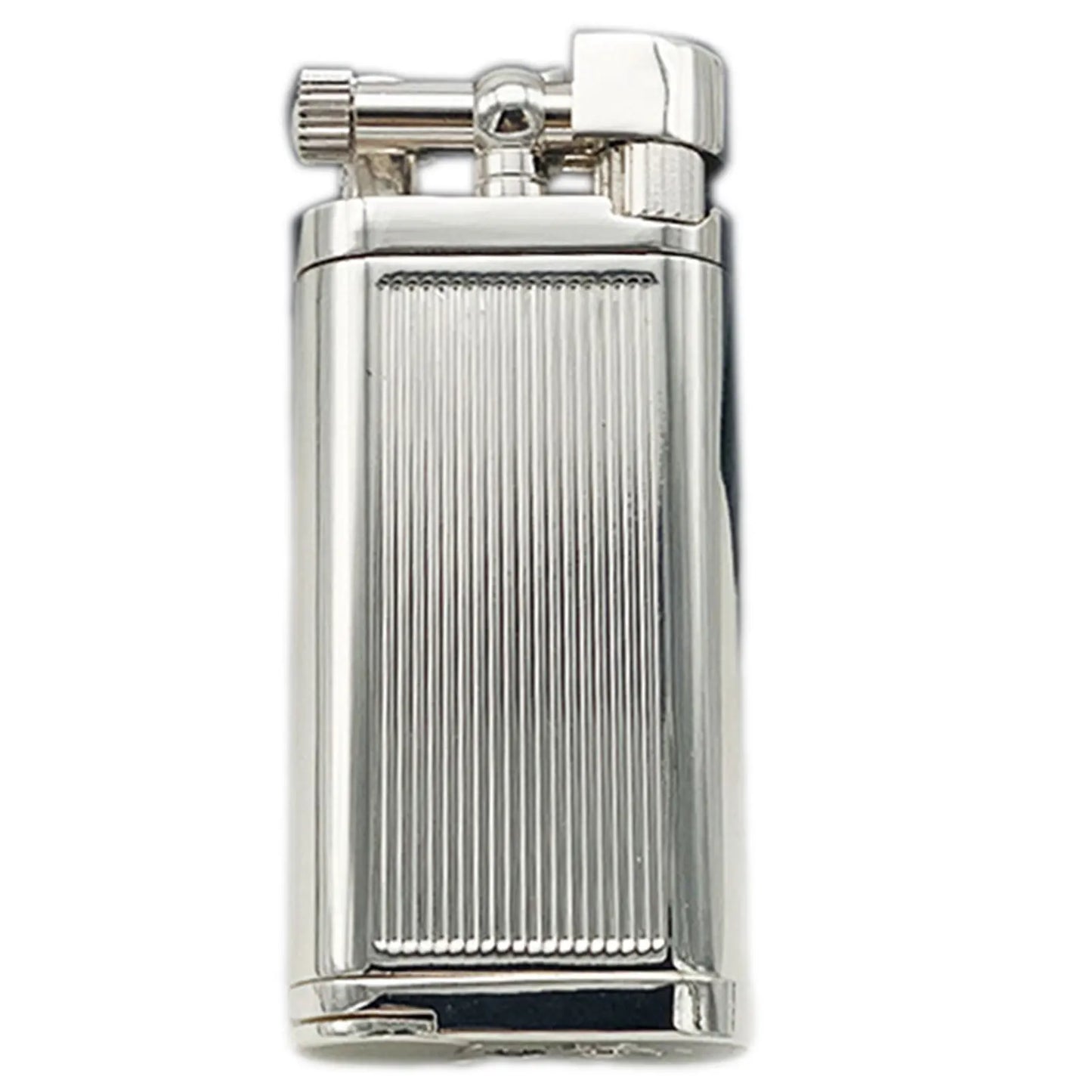 Vintage Oblique Fire Pipe Lighter – Metal Reusable