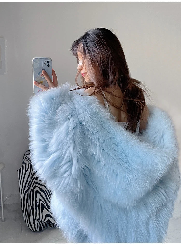 Lautaro Shaggy Faux Fur Jacket β Cozy Luxe With a Statement Twist
