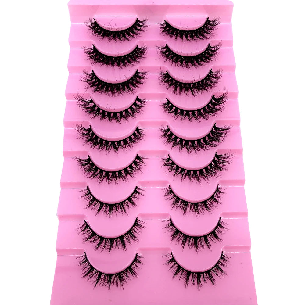 3D Mink-Effect False Eyelash Set – Soft, Fluffy & Full of Volume