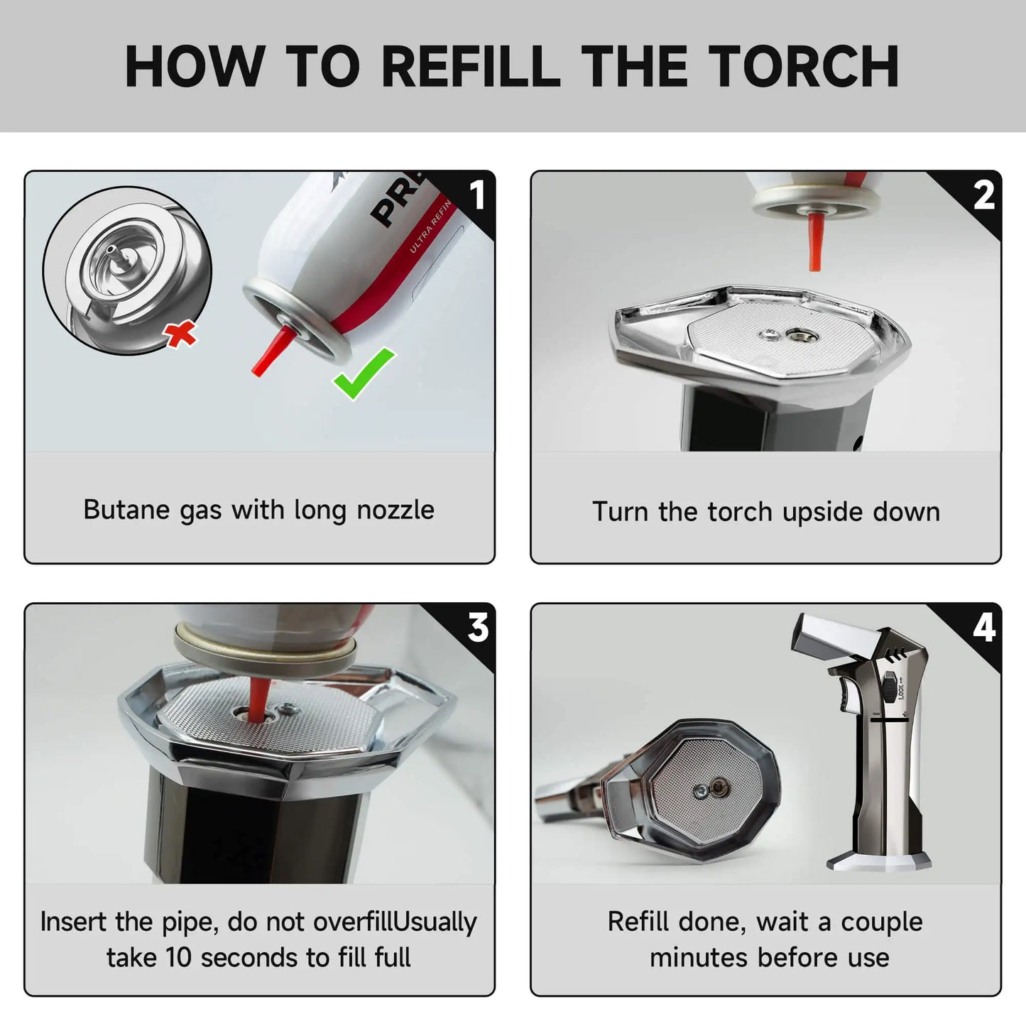 Versatile Butane Kitchen Torch – PEAKS COMFORTS