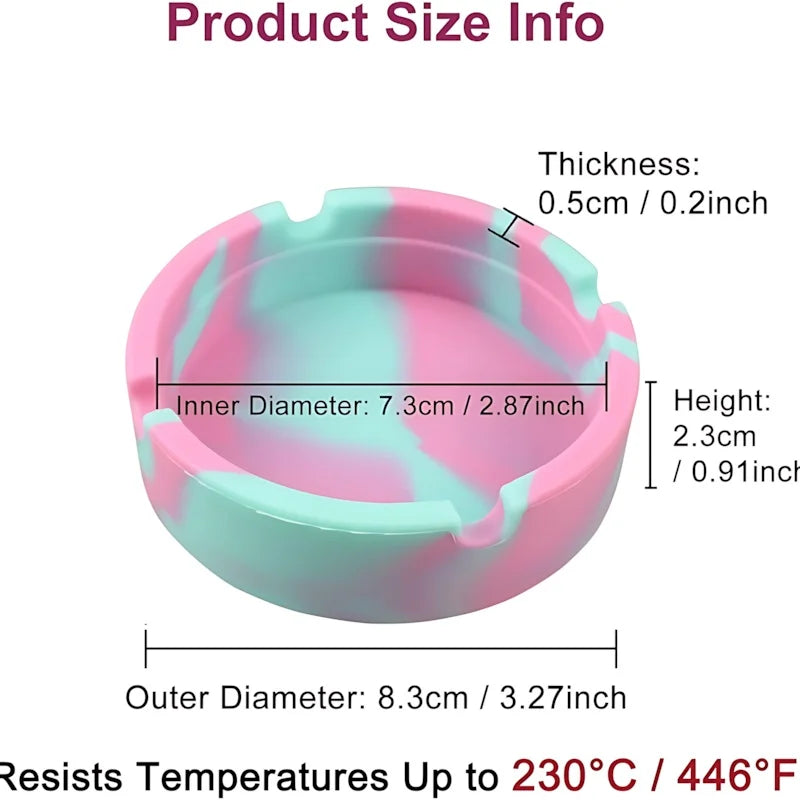 Silicone Organizer Tray – Thickened, Portable & Unbreakable (Marble, Camouflage, Glow-in-the-Dark)