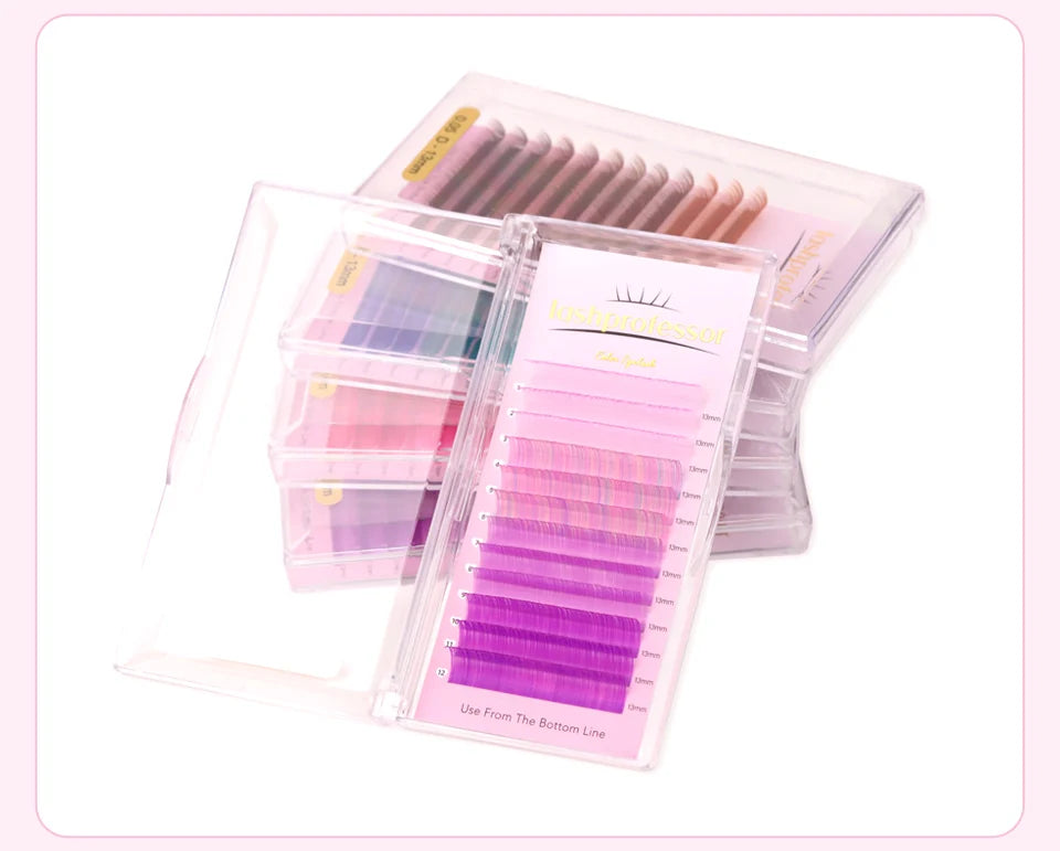 Colored Classic Eyelash Extensions – Soft, Natural & High-Quality Lashes
