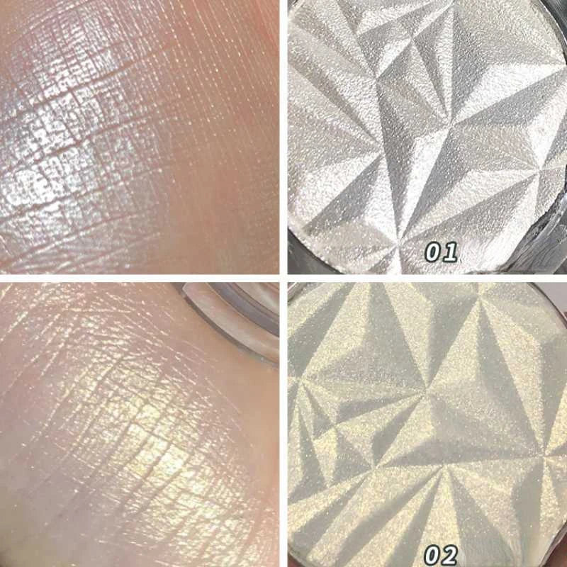 2-Color Diamond Highlighter Palette – Shimmer & Glow