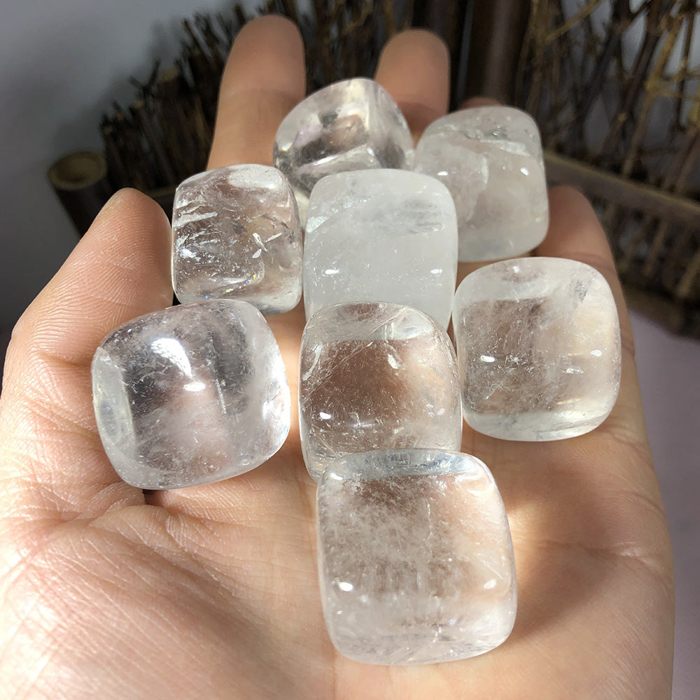 Natural Dream Amethyst & Citrine Crystal Tumble Stones – Reiki Healing Gemstones for Energy & Décor
