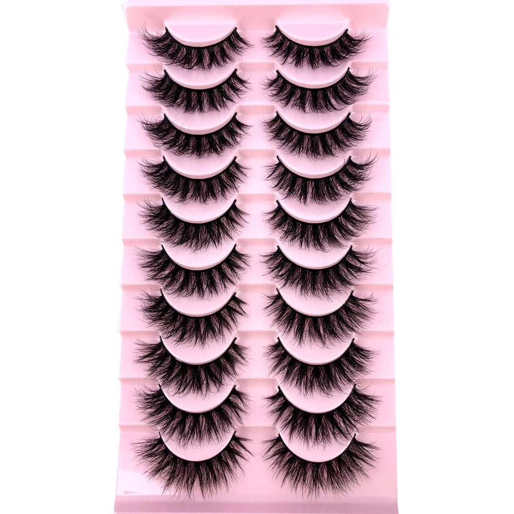 3D Mink-Effect False Eyelash Set – Soft, Fluffy & Full of Volume