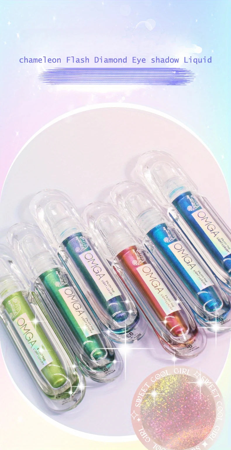Chameleon Flash Diamond Liquid Eyeshadow – Multi-Dimensional Shimmer