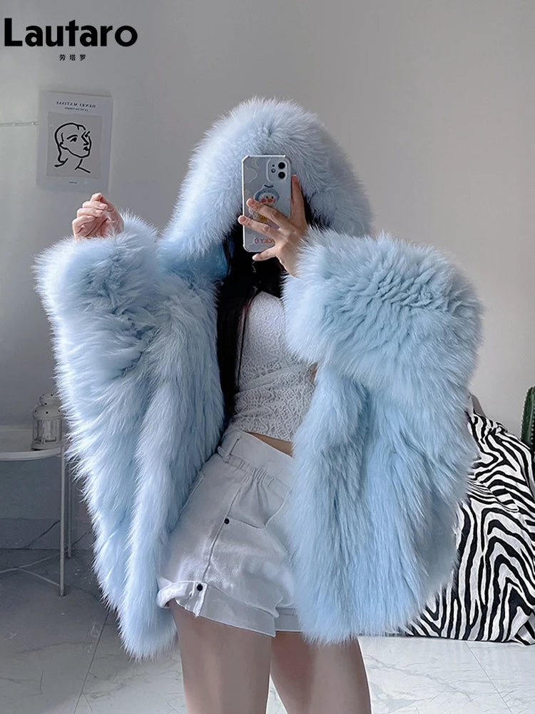 Lautaro Shaggy Faux Fur Jacket β Cozy Luxe With a Statement Twist