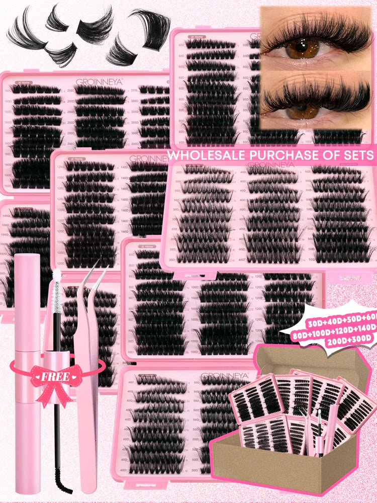 Waterproof DIY Lash Cluster Extension Kit