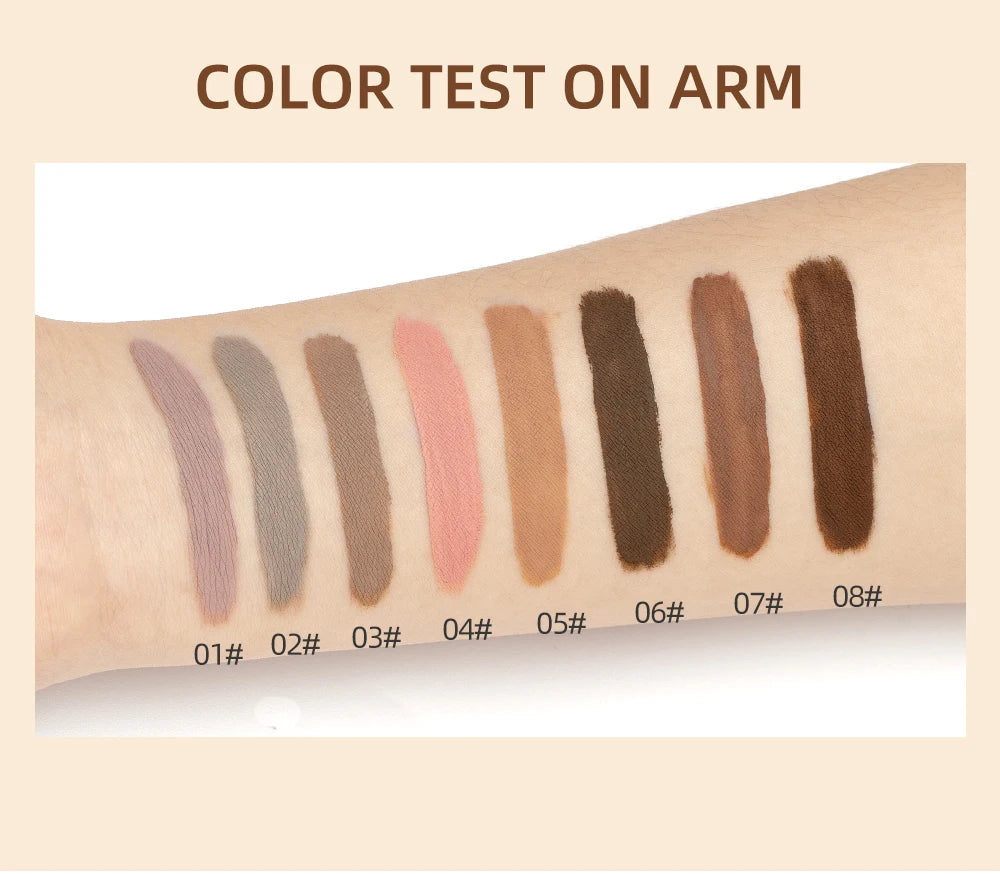 8pcs Liquid Eyeshadow Stick Set – Brown & Coffee Tones