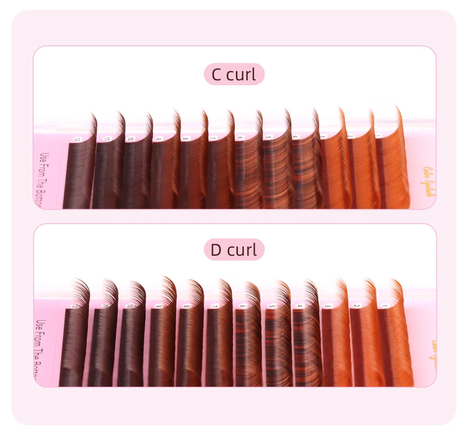 Colored Classic Eyelash Extensions – Soft, Natural & High-Quality Lashes