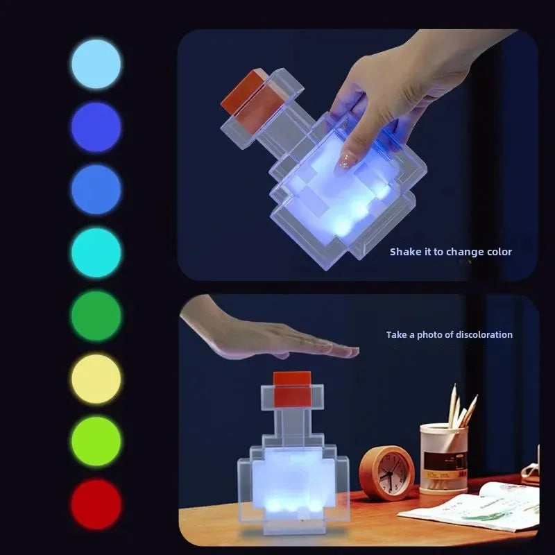 Brownstone Flashlight LED Night Light – Color-Changing USB Rechargeable Decorative Lamp