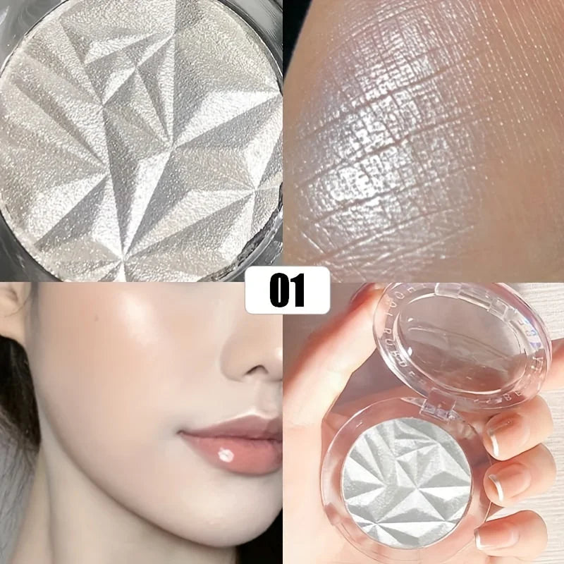 2-Color Diamond Highlighter Palette – Shimmer & Glow