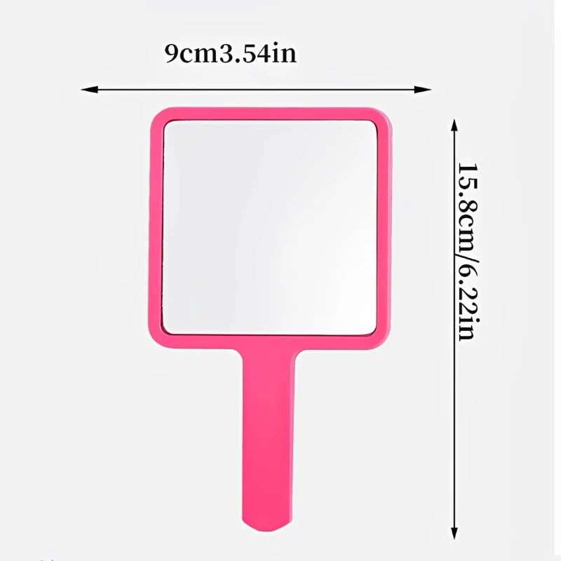 ✨ Handheld Makeup Mirror – High-Definition Square Vanity Tool