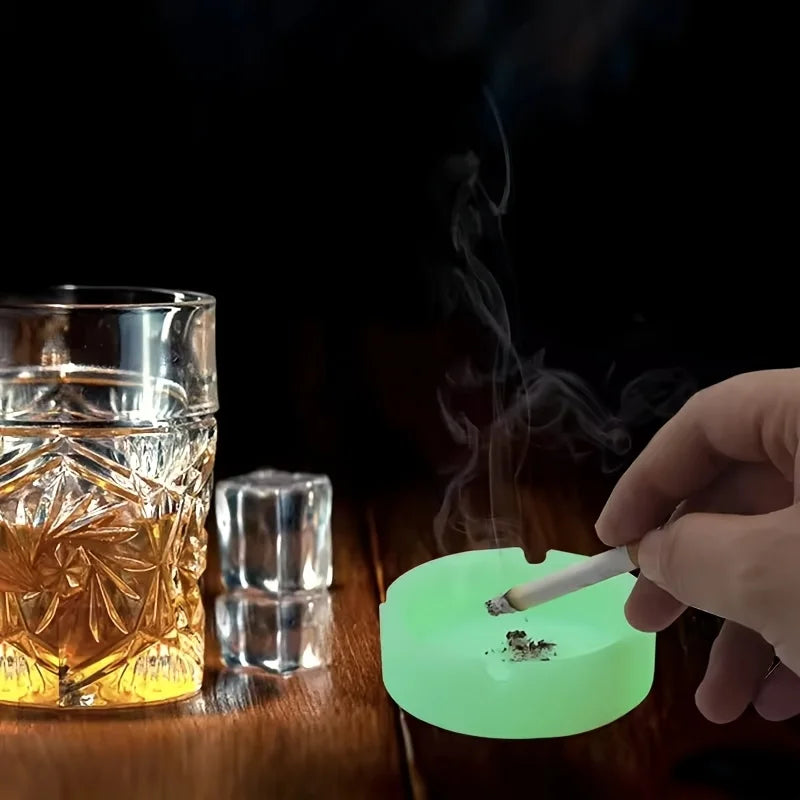 Luminous Silicone Gel Tray – Glow-in-the-Dark Circular Organizer